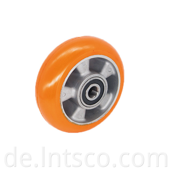  Heavy Duty PU on Aluminum Wheels